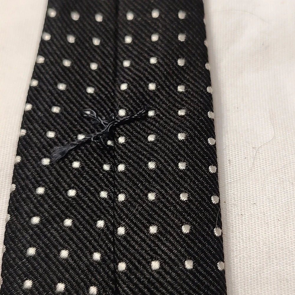 🎉Polo by Ralph Lauren black and white polkadot tie - Picture 4 of 5